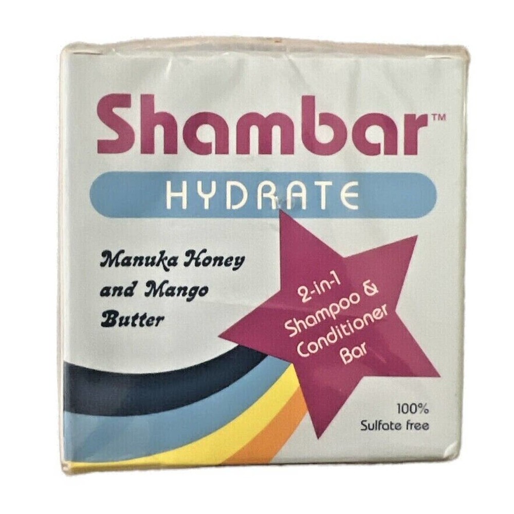 HYDRATE All Natural Shampoo and Conditioner Bar | Solid Hair Wash w/Manuka Honey